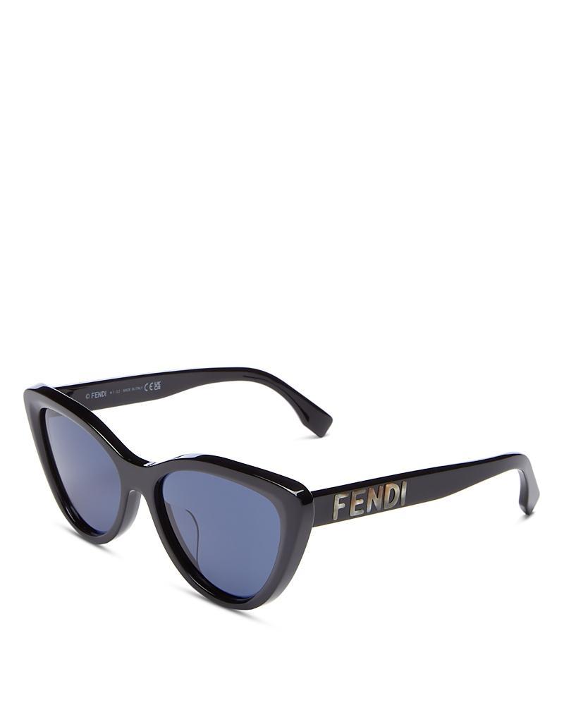 Fendi Lettering Cat Eye Sunglasses, 55mm Product Image