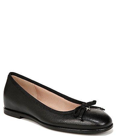 Naturalizer Essential Leather Slip On Bow Detail Ballet Flats Product Image