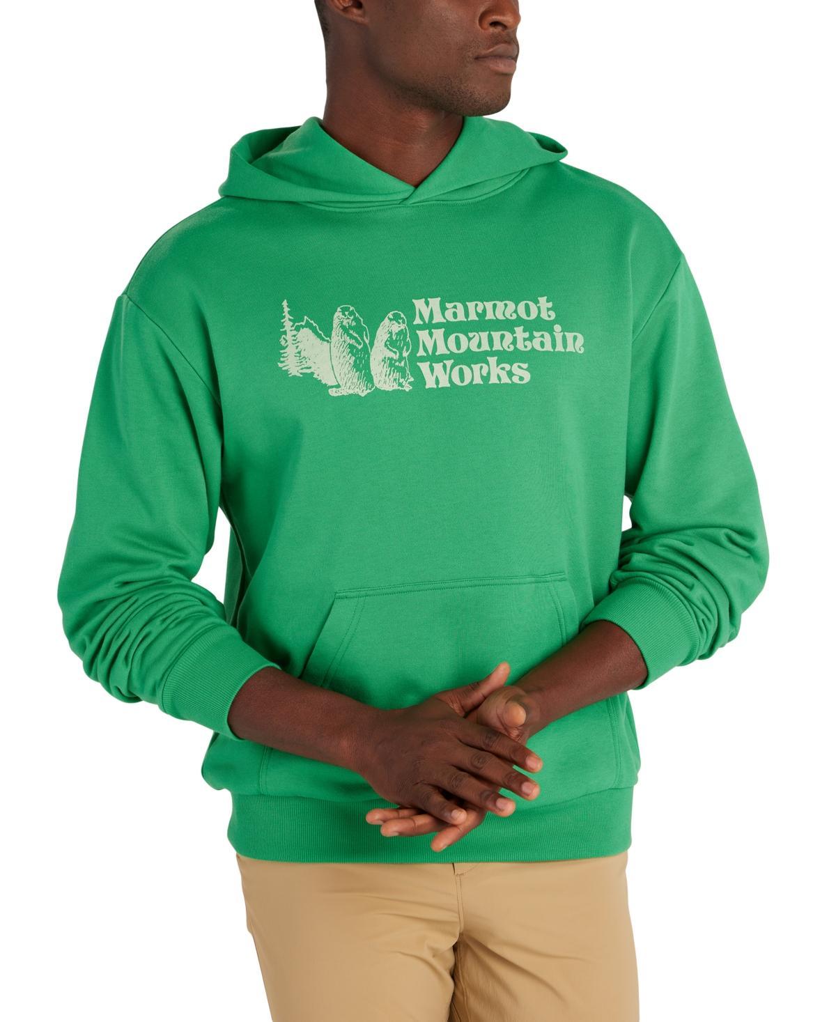 Marmot Mens Mountain Works Printed Fleece Hoodie Product Image