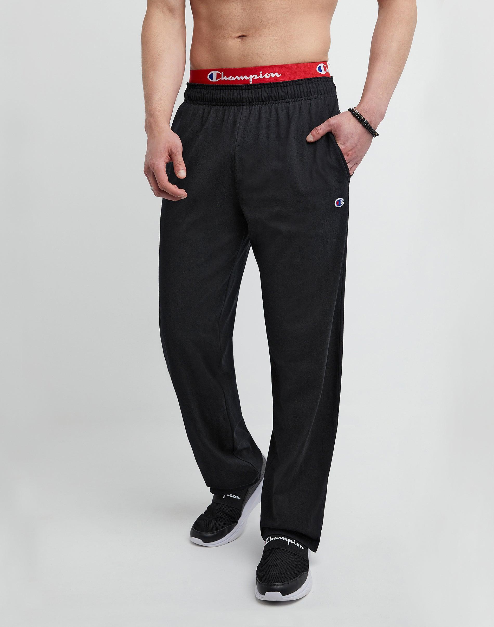 Mens Champion Cotton Jersey Pants Granite Grey Product Image