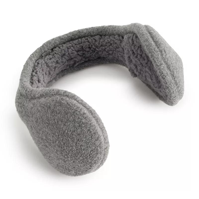 Womens Cuddl Duds Fleece Earmuffs, Grey Product Image