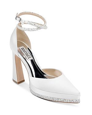 Badgley Mischka Collection Eliana Ankle Strap Platform Pointed Toe Pump Product Image