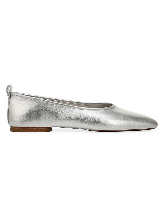 Womens Vivian Leather Ballet Flats Product Image