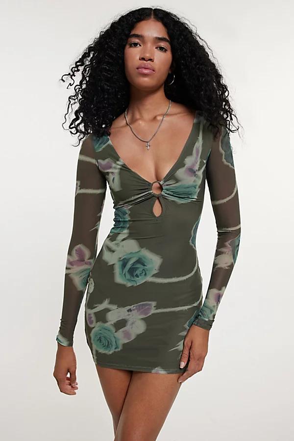 Silence + Noise Bella Key-Hole Dress Womens at Urban Outfitters Product Image