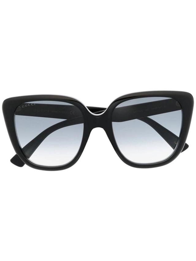 Oversized Sunglasses In Black Product Image