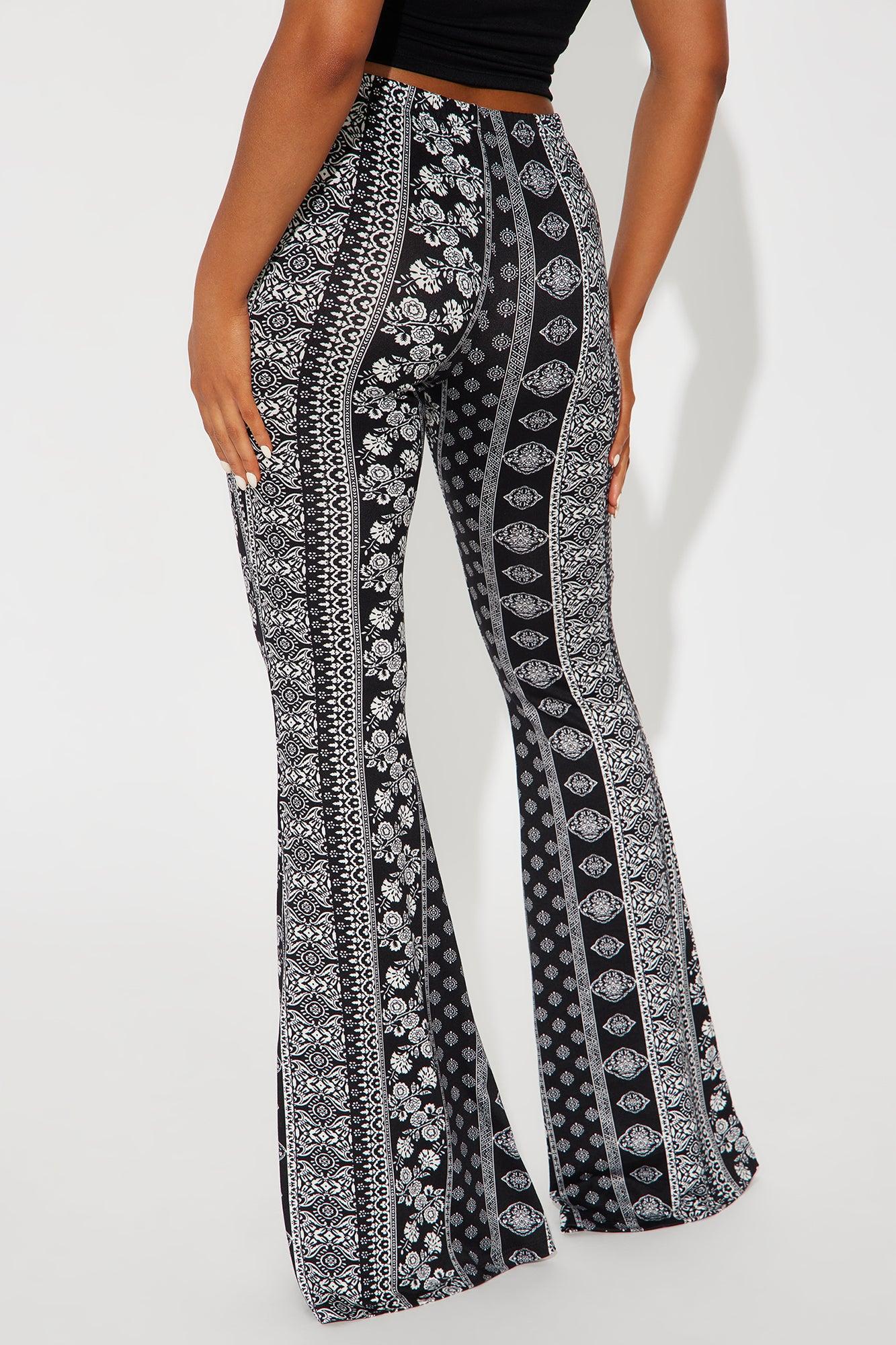 Full On Flare Pant - Black/White Product Image