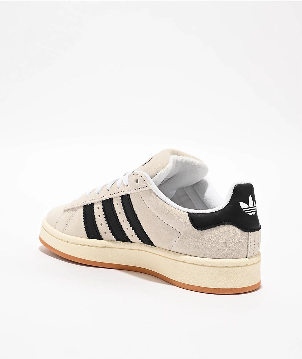 adidas Originals Campus 00s Crystal White & Core Black Skate Shoes Product Image