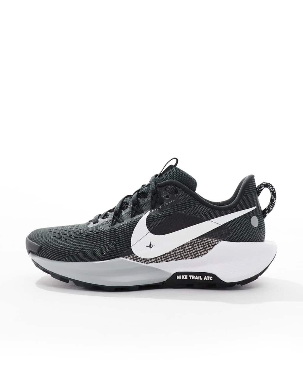 Nike Running Reactx Pegasus Trail 5 sneakers in black and white Product Image