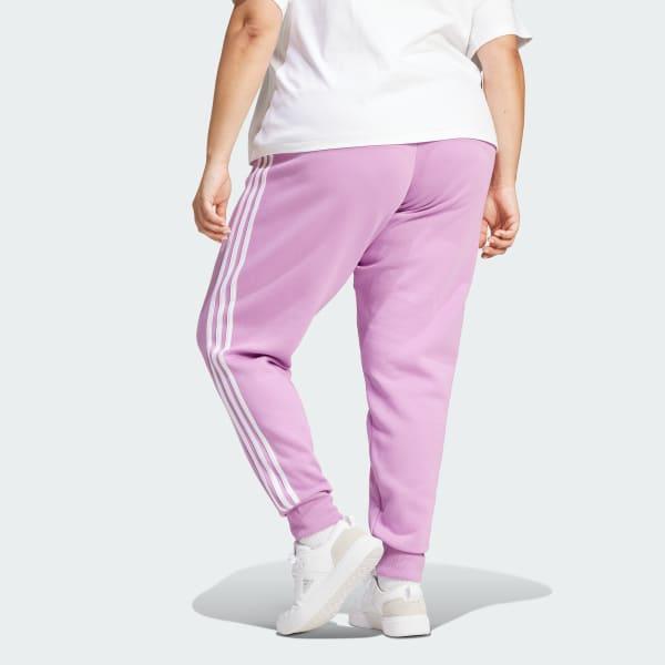 Essentials 3-Stripes Fleece Pants (Plus Size) Product Image