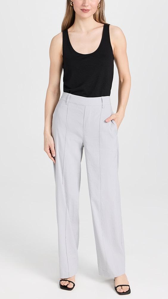 Vince High Waist Pull On Linen Trousers | Shopbop Product Image