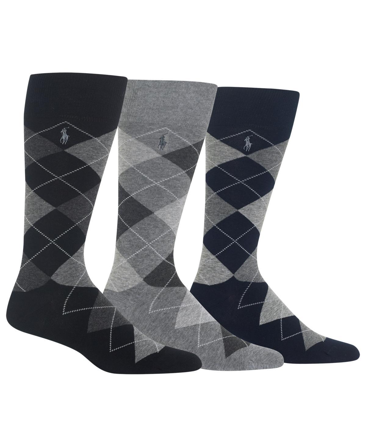 Polo Ralph Lauren Mens 3-Pk. Argyle Dress Socks Product Image