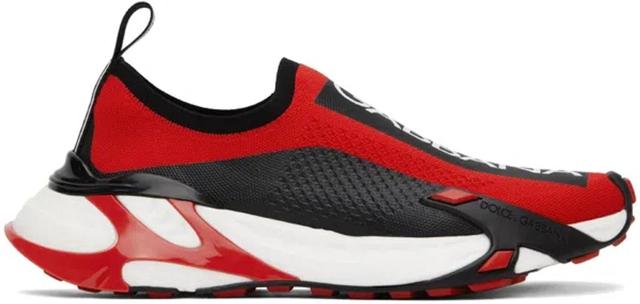 Red & Black Fast Sneakers In 89888 Rosso Product Image