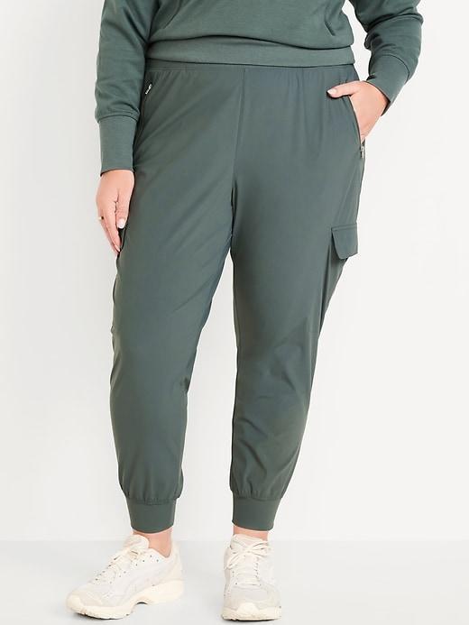 High-Waisted SleekTech Cargo Joggers Product Image