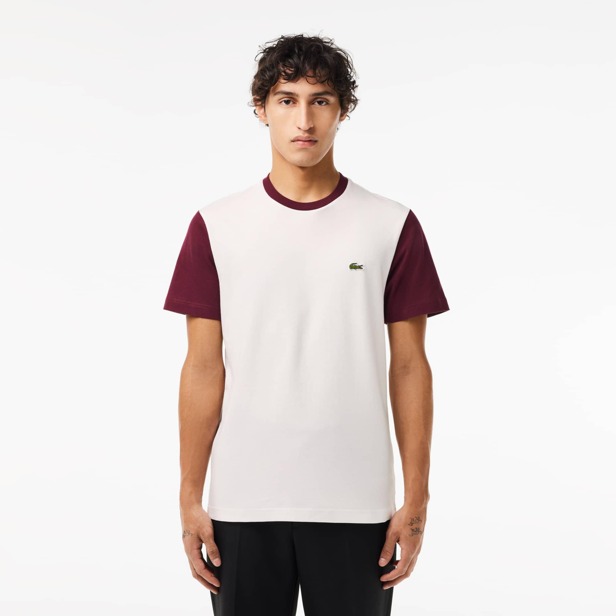 Men's Regular Fit Cotton Colorblock T-Shirt Product Image