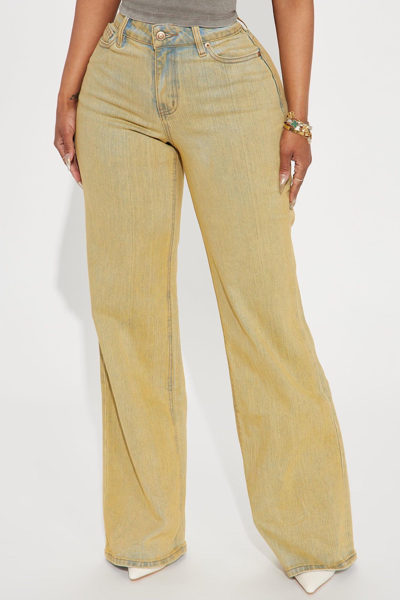 Affirmations Stretch Tinted Wide Leg Jeans - Vintage Wash Product Image