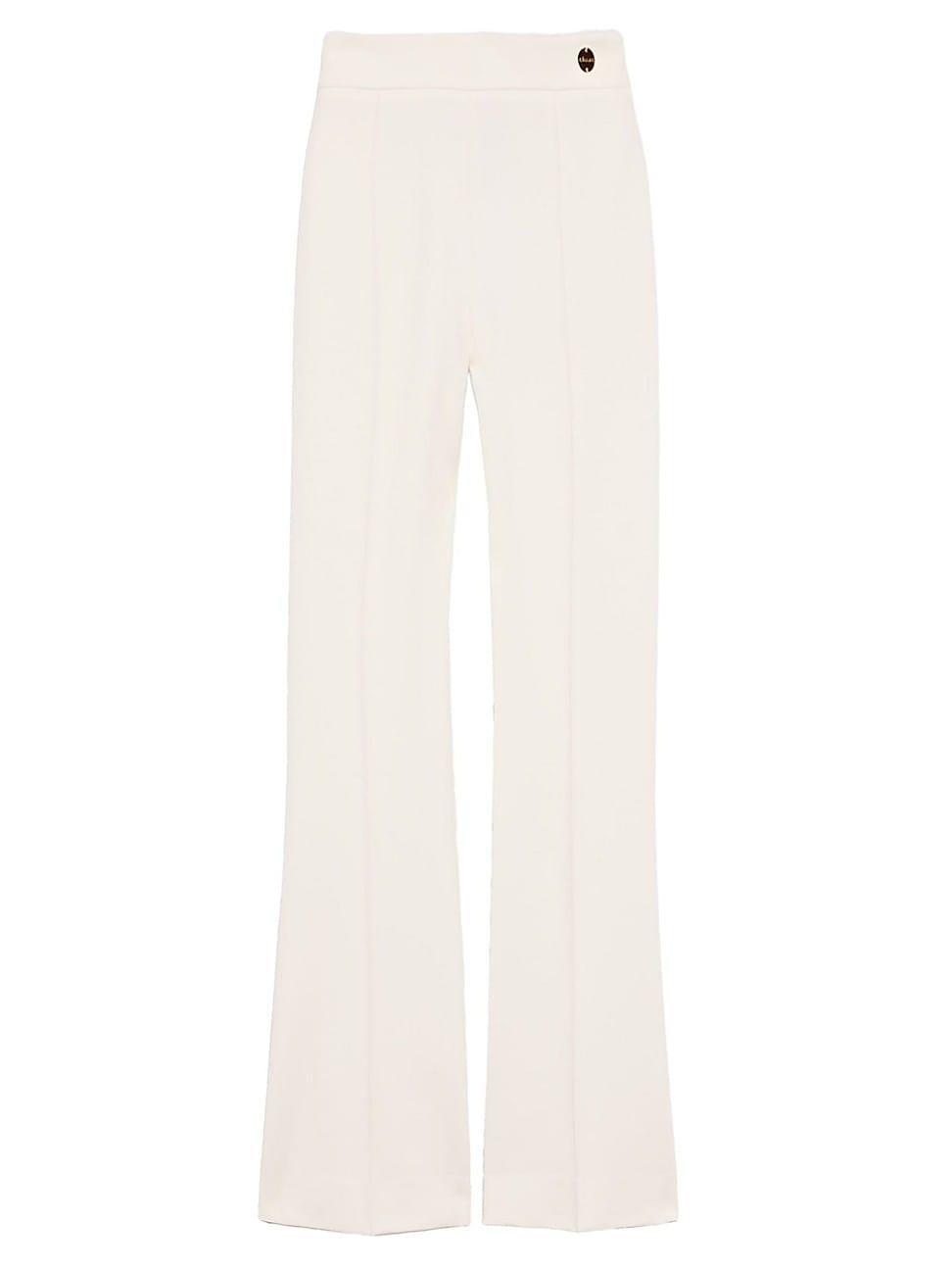 Womens Lola High Density Crepe Stretch Cropped Flare Trousers Product Image