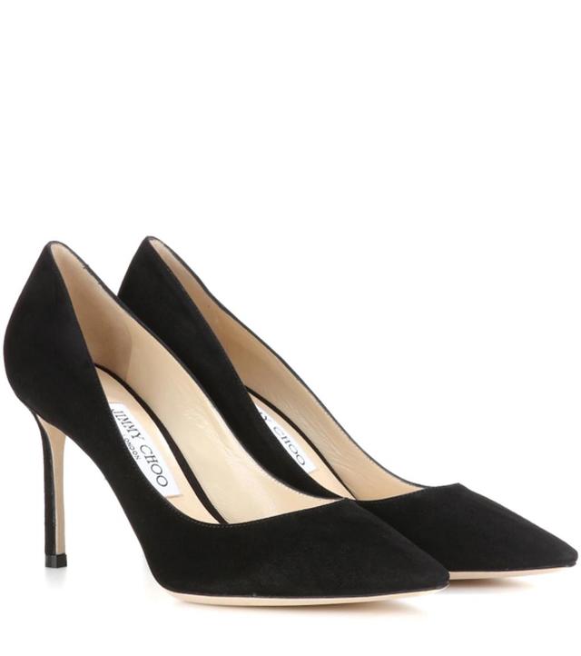 Romy 85 Suede Pumps In Black Product Image