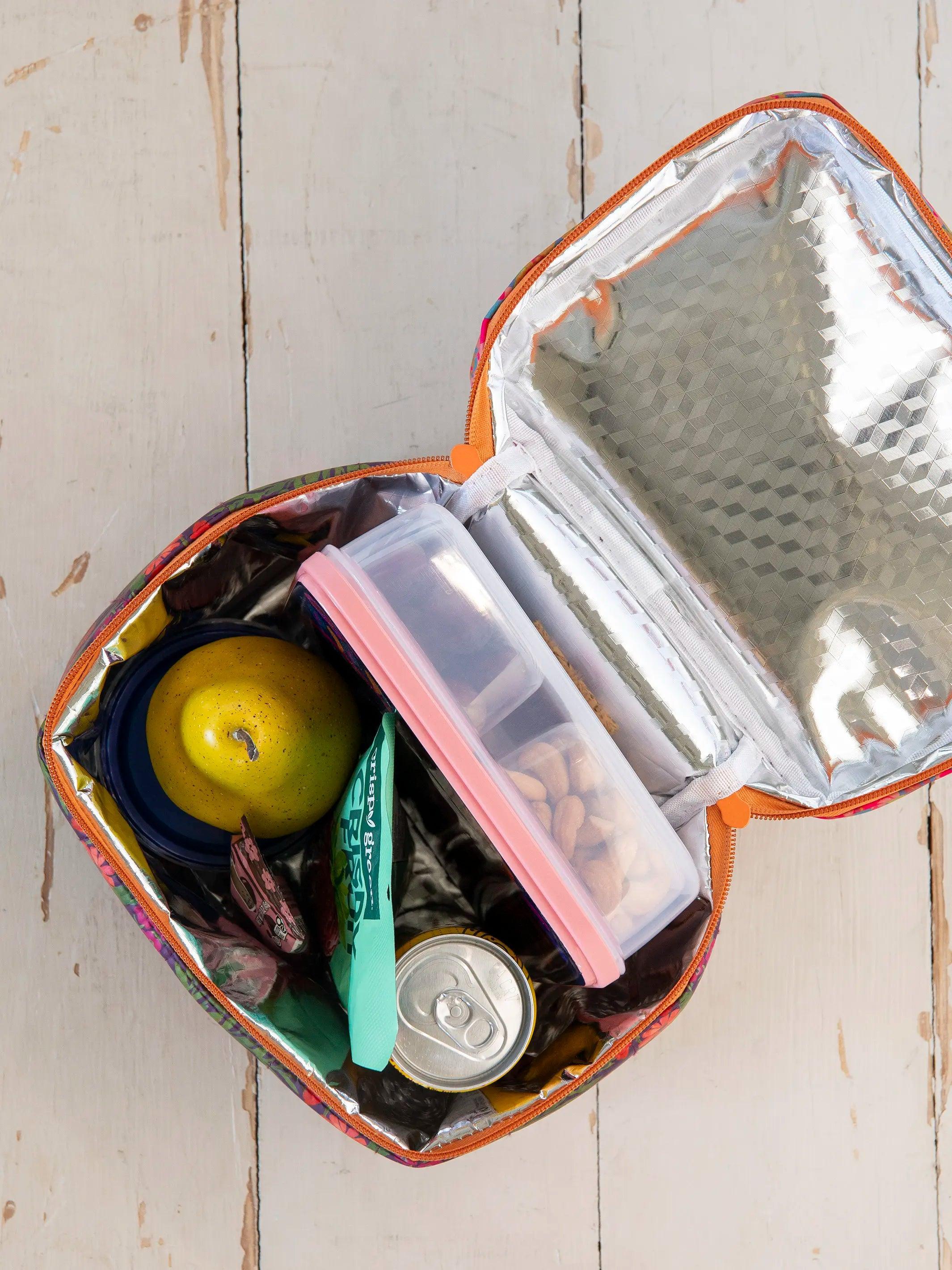 Lunchbox Mini Cooler - Blue Pink Clusters Product Image