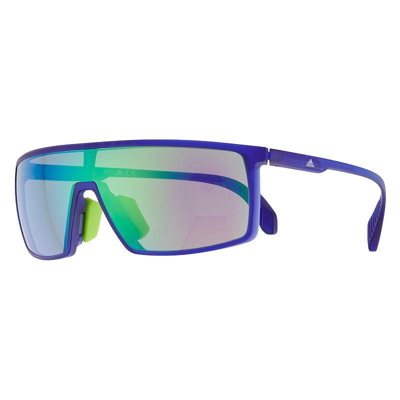 Mens adidas Flat Top Sport Shield Mirrored Sunglasses Product Image