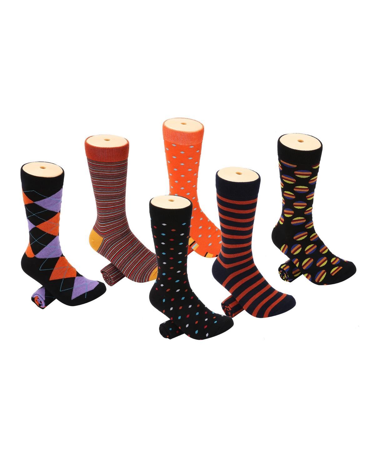 Mio Marino Mens Snazzy Collection Dress Socks Pack of 6 Product Image