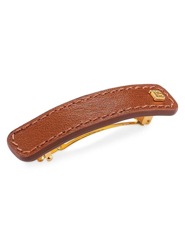 Womens Riviera Medium Leather Barrette Product Image