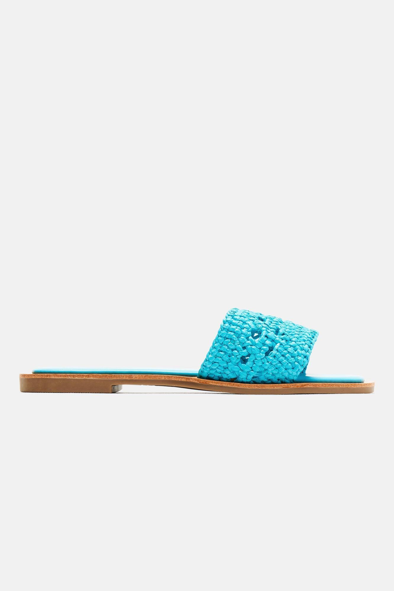 As Easy As That Flat Sandals - Blue Product Image