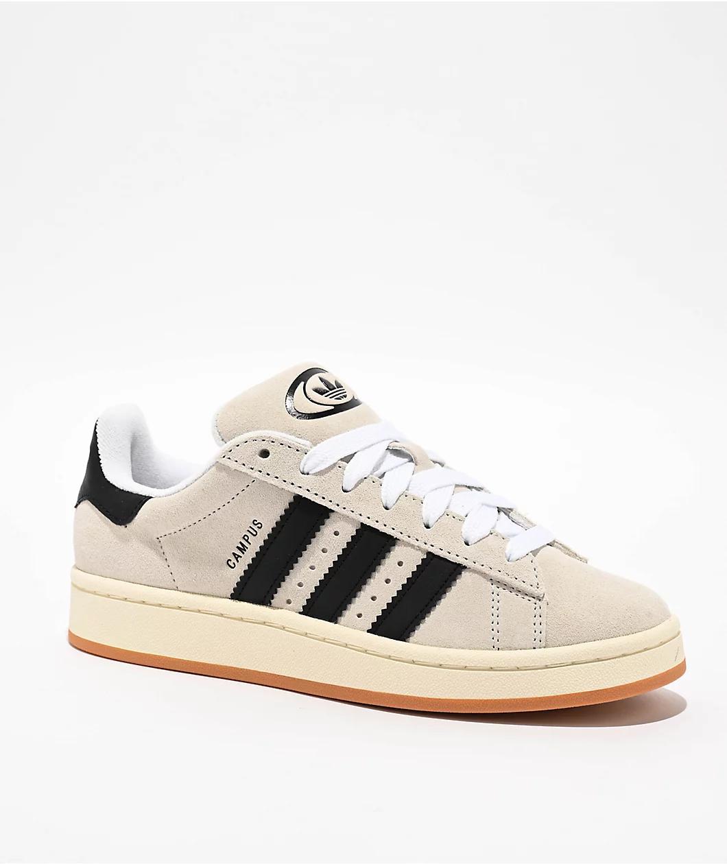 adidas Originals Campus 00s Crystal White & Core Black Skate Shoes Product Image