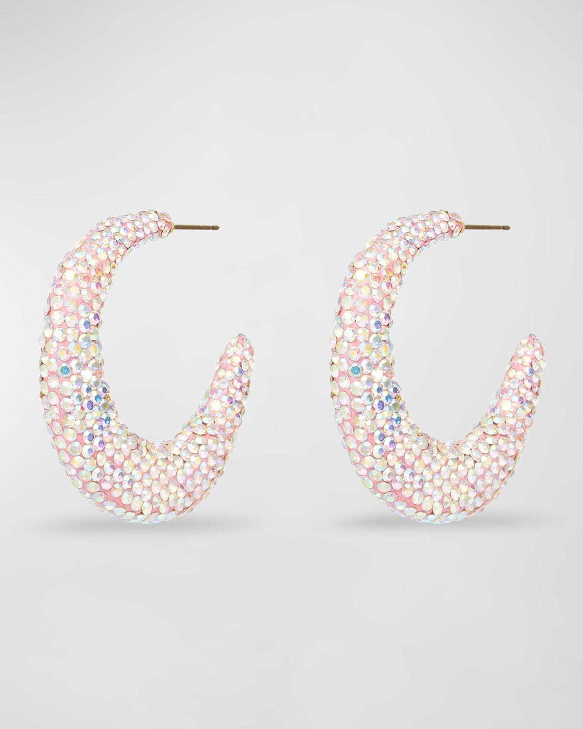 Archer Pave Hoop Earrings Product Image