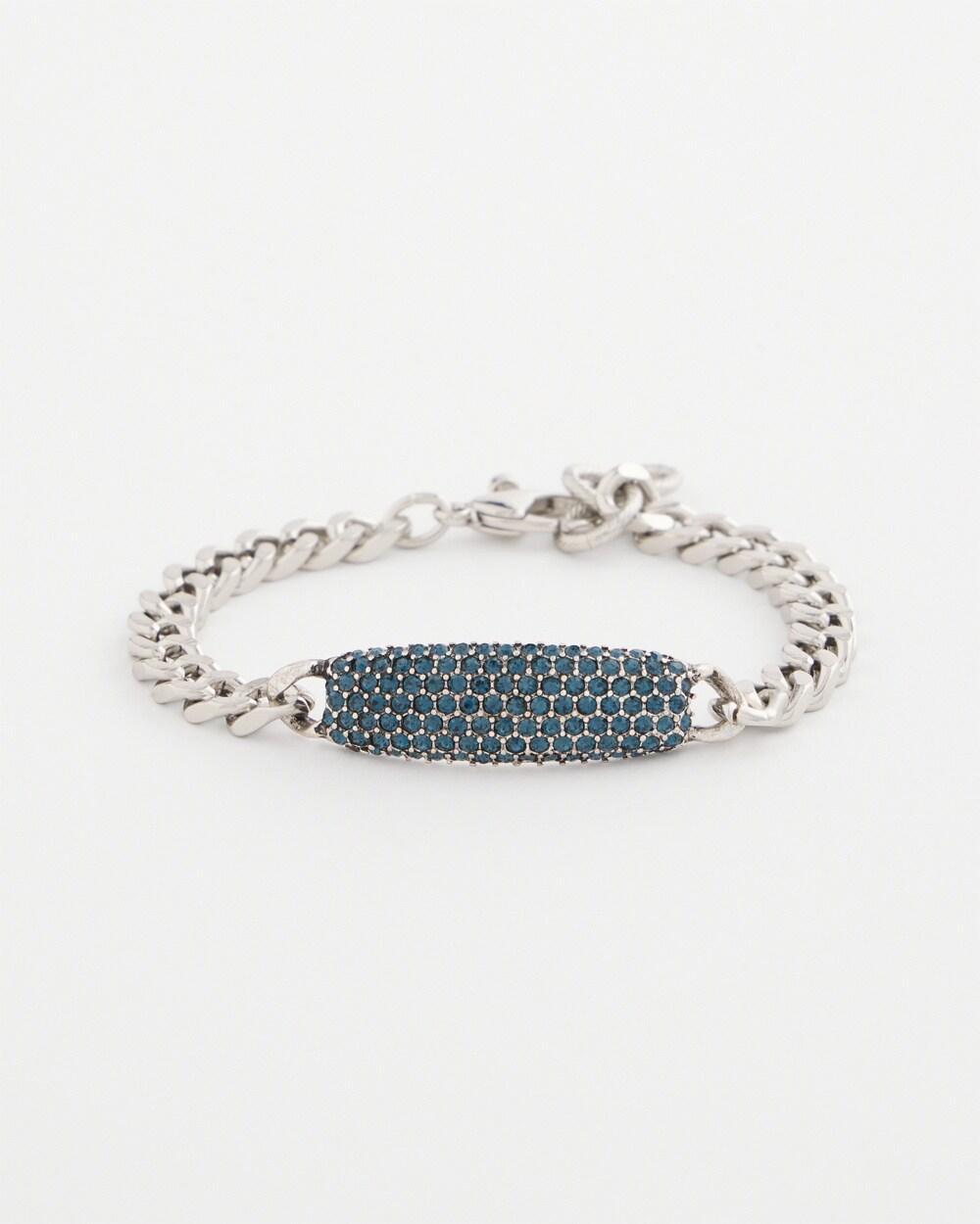 Blue Pavé Bar Bracelet Product Image