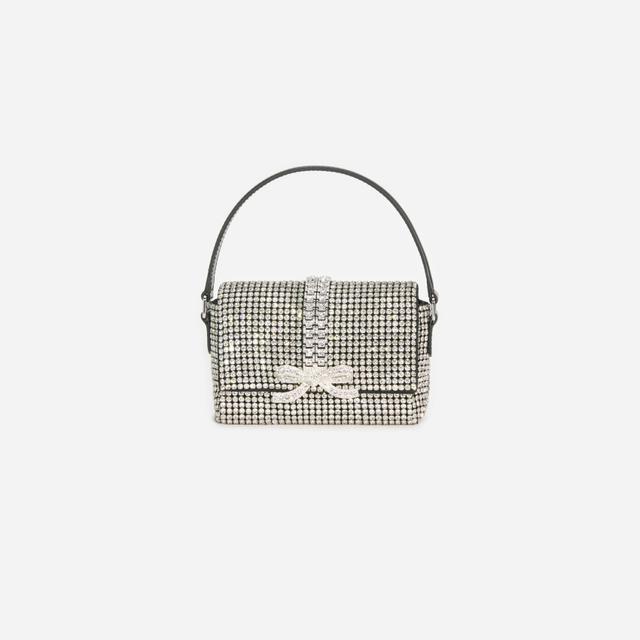 Silver Rhinestone Chainmail Micro Bag Product Image