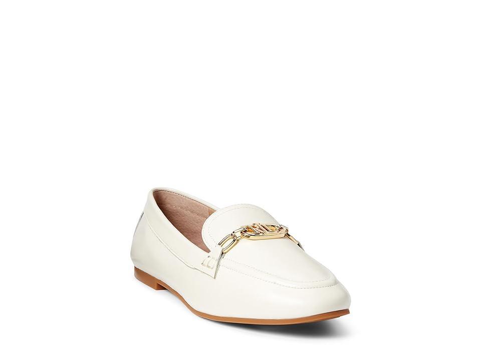 LAUREN Ralph Lauren Averi Nappa Leather Loafer (Vanilla) Women's Shoes Product Image