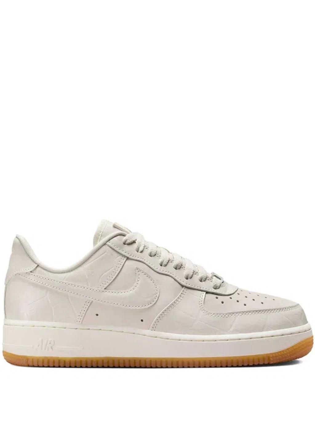 NIKE Air Force 1 "phantom Croc" Sneakers In Beige Product Image