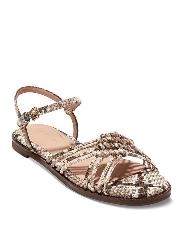 Cole Haan Jitney Knot Sandals (Sandollar Soho Snake Prnt Leather) Women's Sandals Product Image