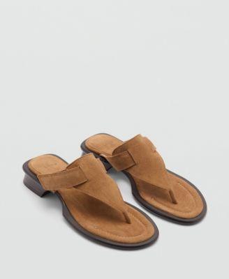 Mango Womens Structured Leather Sandals product image