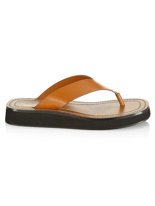 Womens Ginza Leather Thong Sandals Product Image