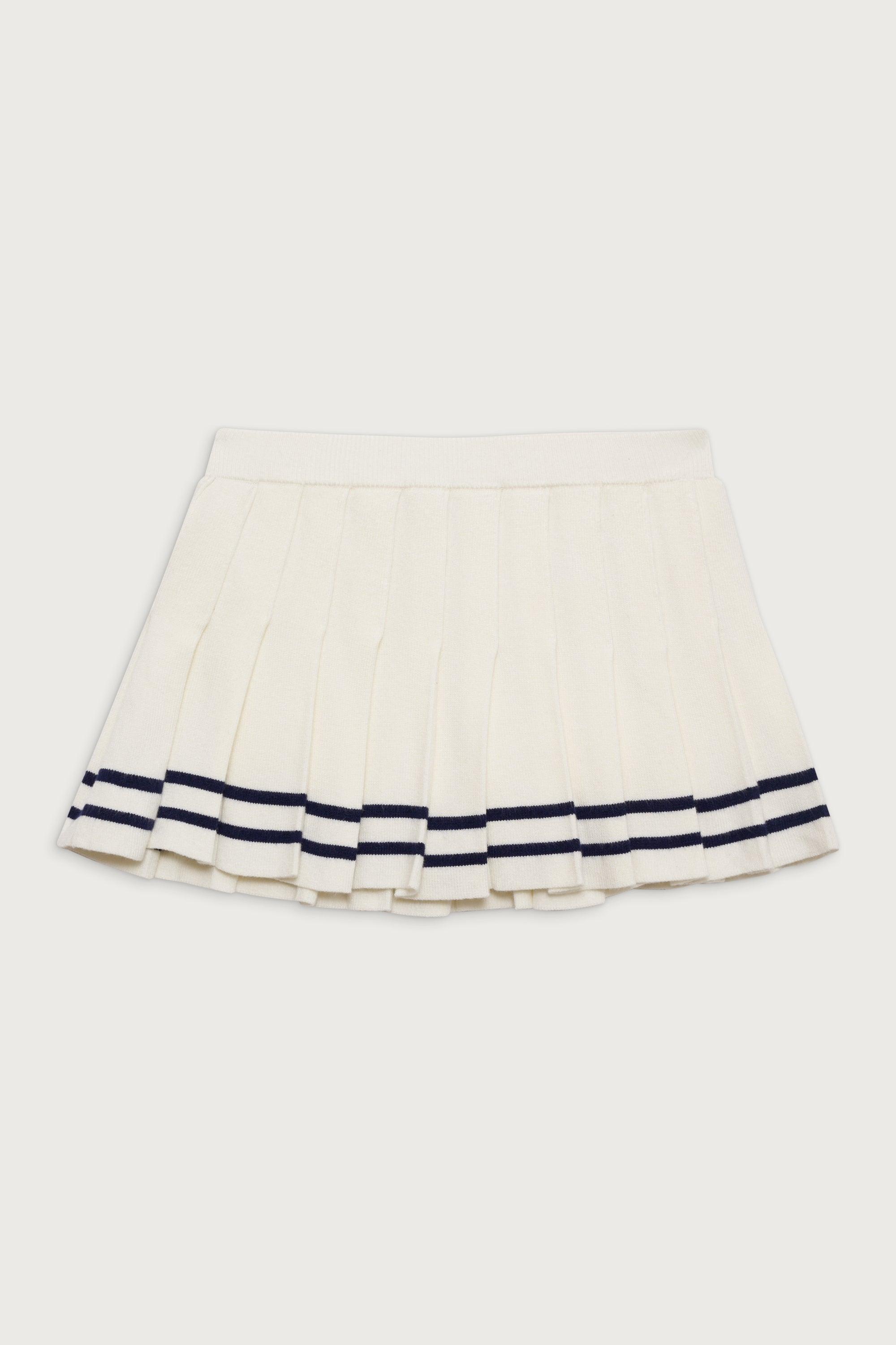 Honeymoon Knit Pleated Skort - Sugar Product Image