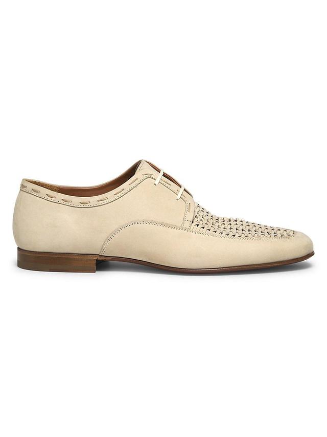 Mens Lisboa Woven Leather Lace-up Shoes Product Image