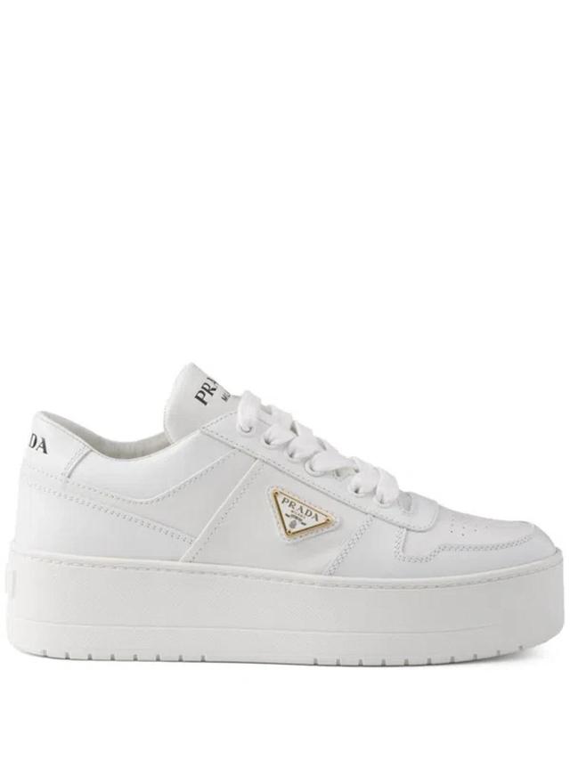 Flatform Downtown Logo Platform Sneaker In White Product Image