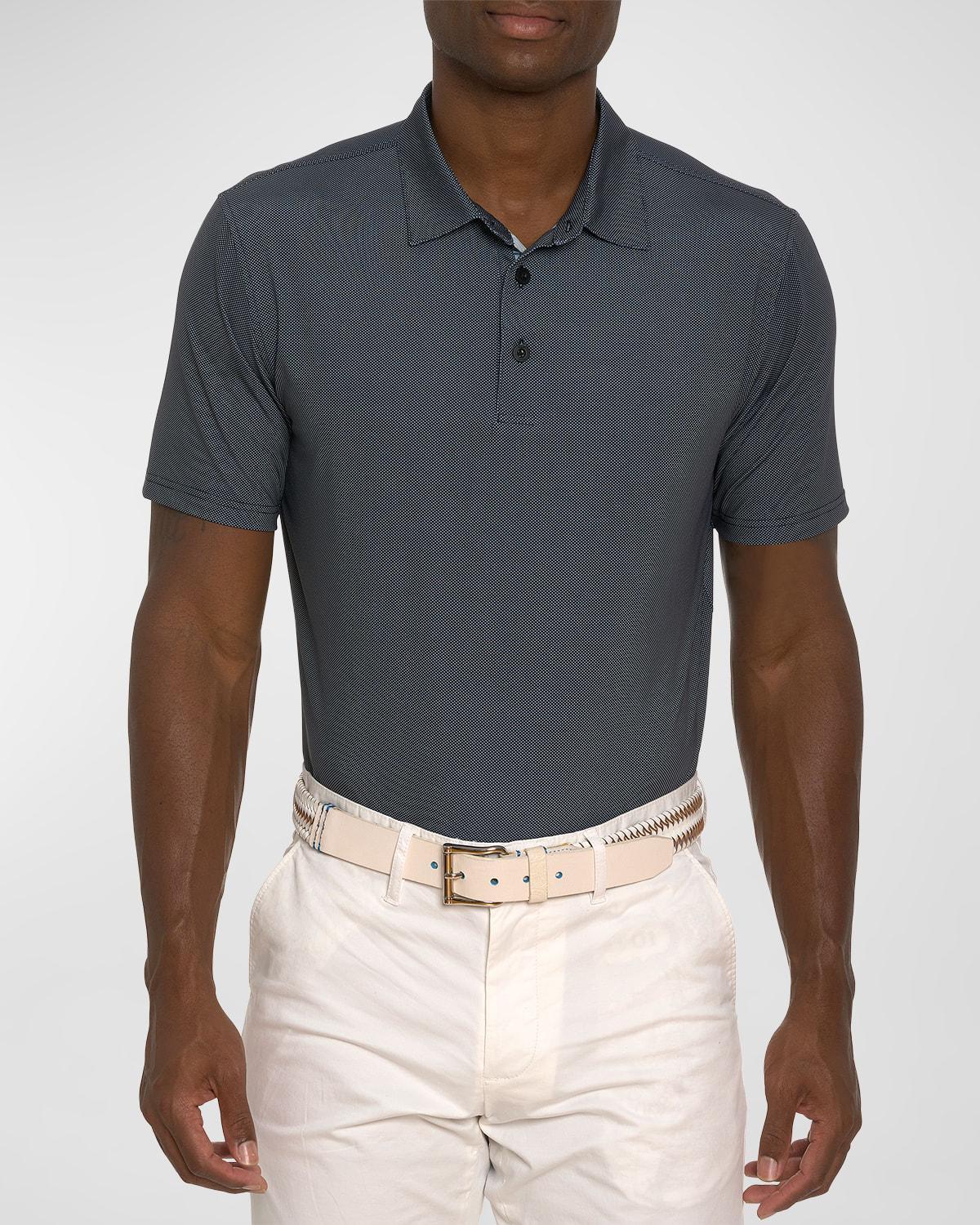 Mens Hyde Short-Sleeved Knit Polo Shirt Product Image