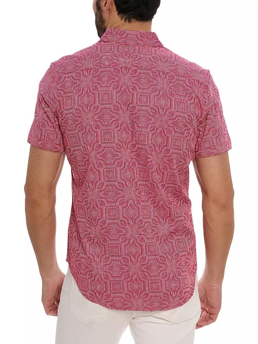 Voyage Abstract Stretch-Cotton Shirt Product Image