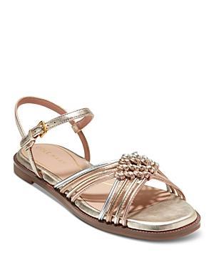 Womens Jitney Knot Leather Sandals Product Image