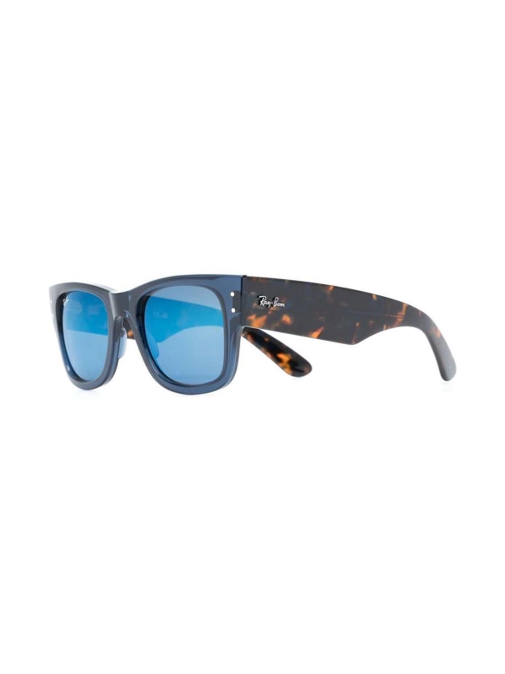 RAY BAN Mega Wayfarer-frame Sunglasses In Blue Product Image