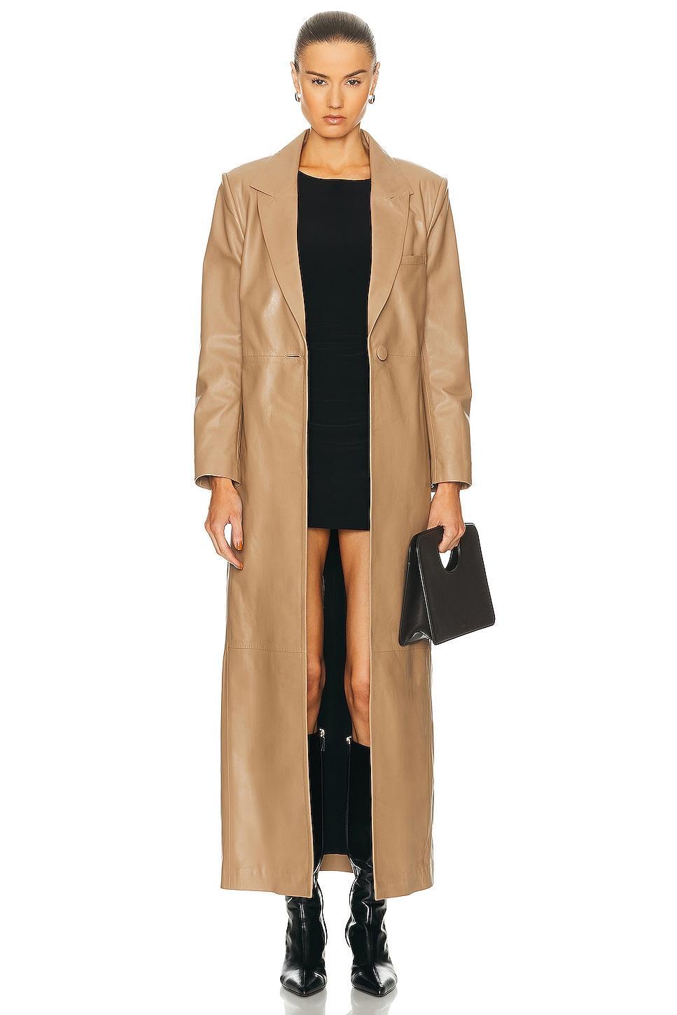 NOUR HAMMOUR Laithan Coat Tan. (also in ). product image