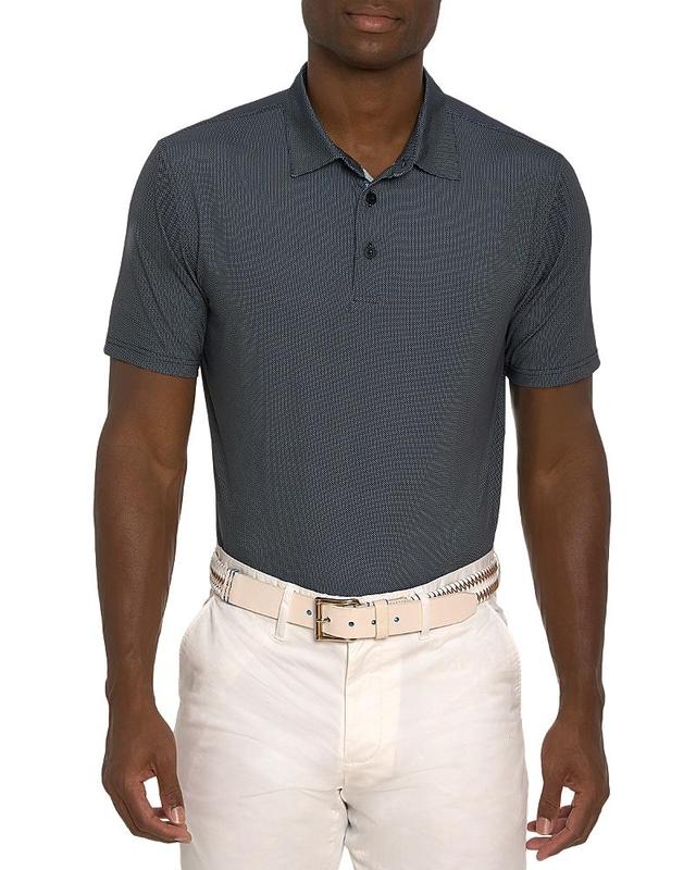 Mens Hyde Short-Sleeved Knit Polo Shirt Product Image