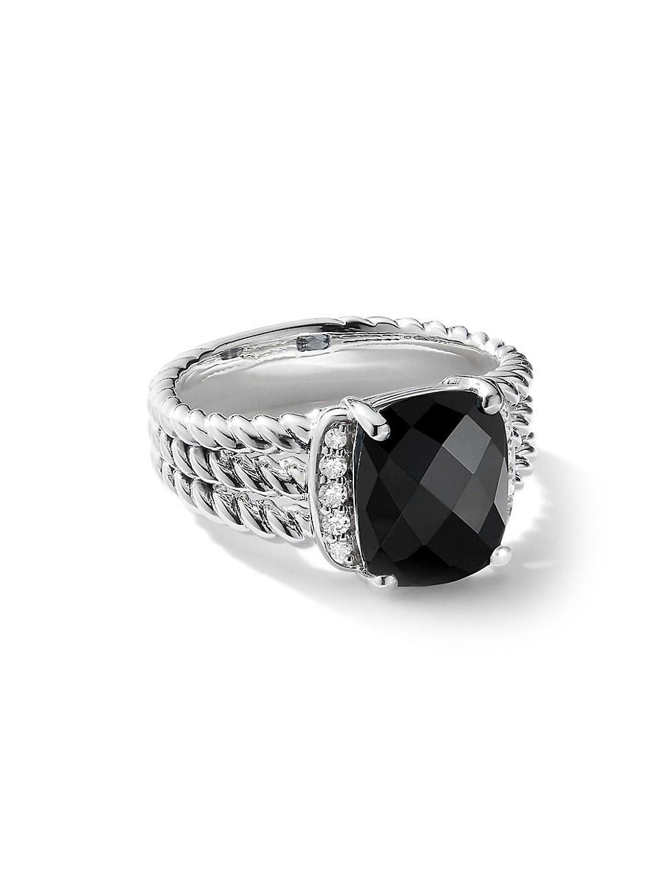 Womens Petite Wheaton Ring With Pav Diamonds Product Image