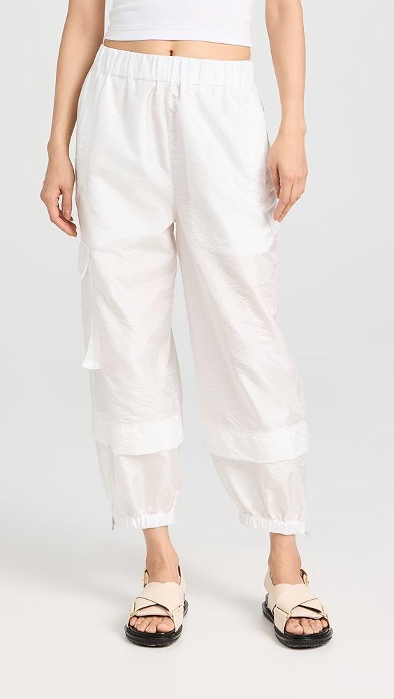 Tibi Crispy Nylon Pull On Joggers | Shopbop Product Image