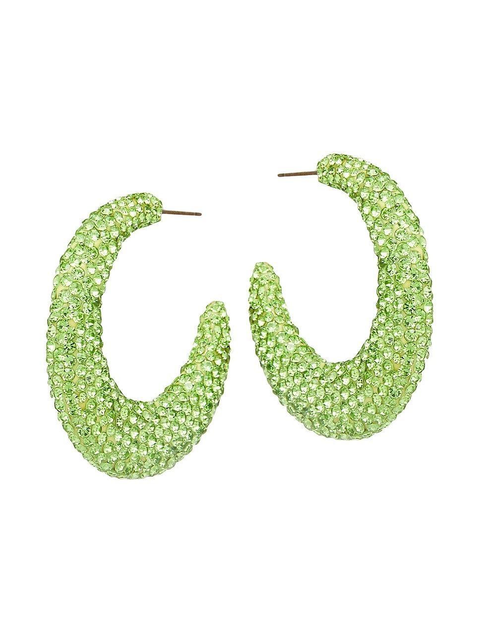 Archer Pave Hoop Earrings Product Image