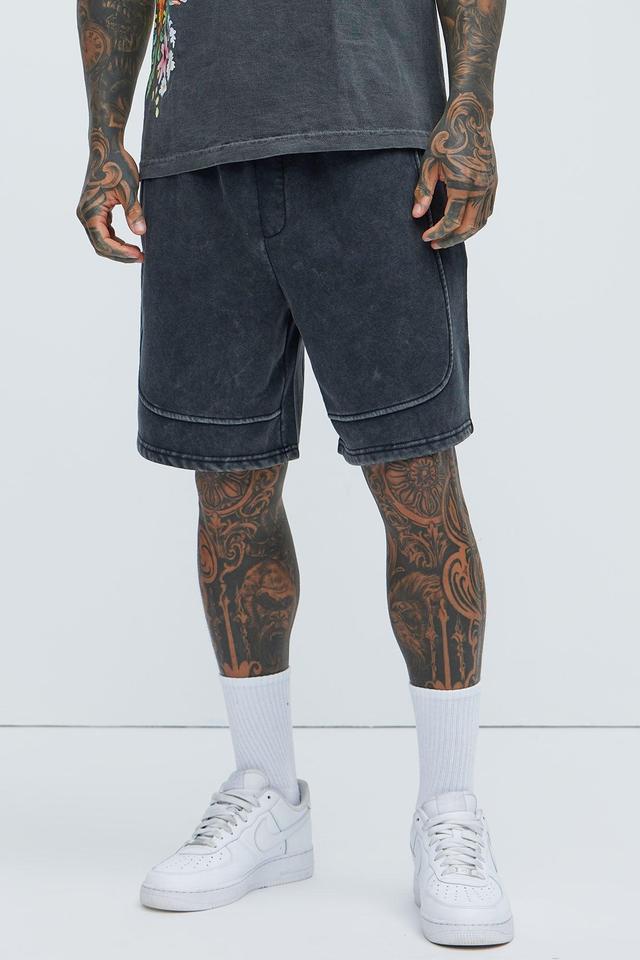 Tyson Enduing Relaxed Shorts - Black Wash Product Image