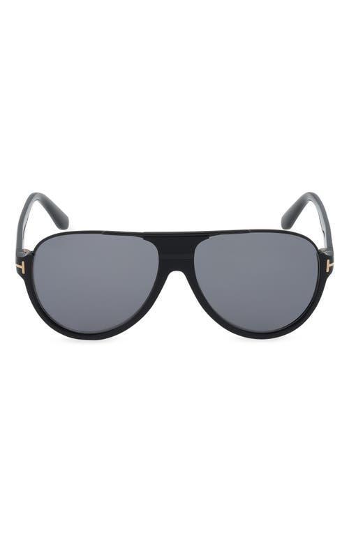 TOM FORD Dimitry 59mm Polarized Aviator Sunglasses Product Image