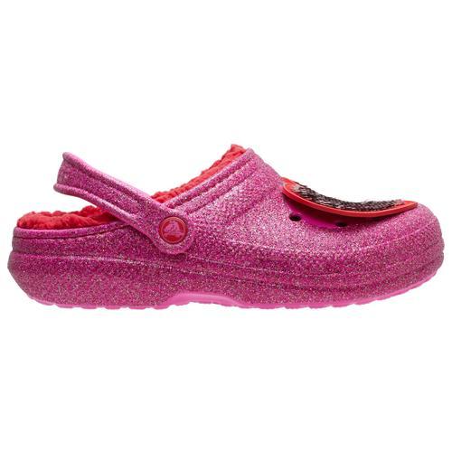 Crocs Womens Crocs Classic Lined V-Day Clogs - Womens Shoes Pink/Pink Product Image